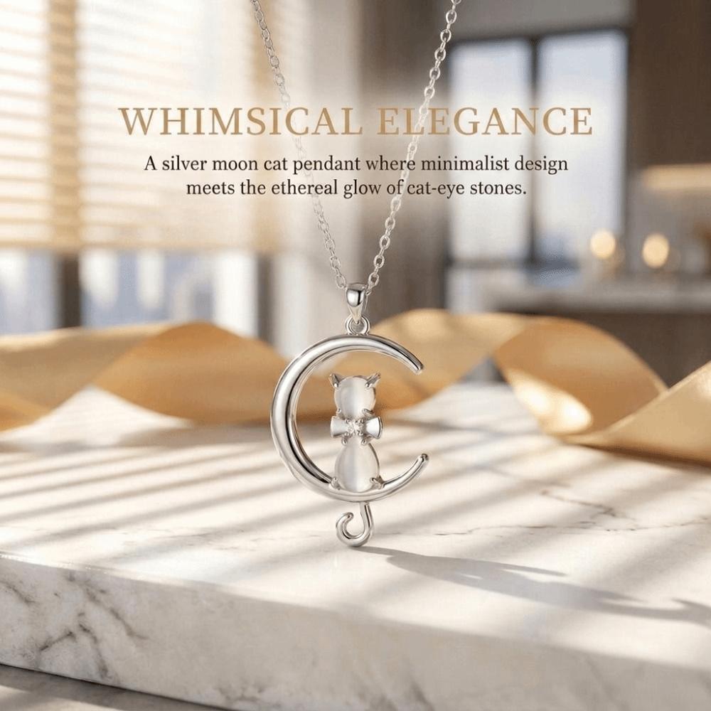 Zircon Crescent Moon Necklace Copper Gold Plated Link Chain Neck Chain Party Favors