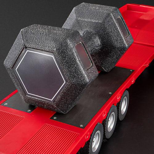 Wheelfun 3-Axle Plastic Semi-Trailer Flatbed 1502 1/18 Remote Control Tractor Truck Upgrade Parts for Huina 1501 RC Lorry Car Model
