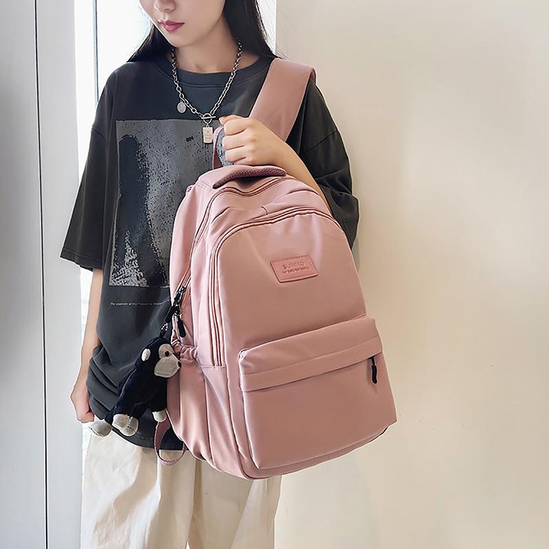 High Capacity Waterproof College Backpack Women Laptop School Bags Travel Book Bag
