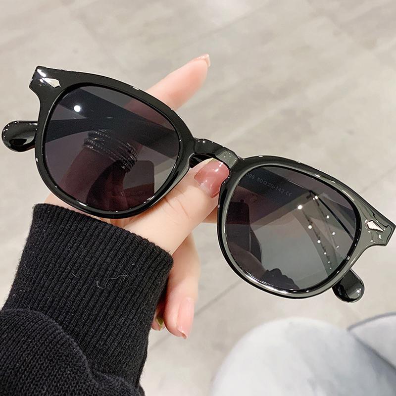 Fashion Vintage Fashion Round Sunglasses for Women Men Retro Outdoor UV400 Sunshades Goggles Unisex Trendy Travel Vacation Eyewear