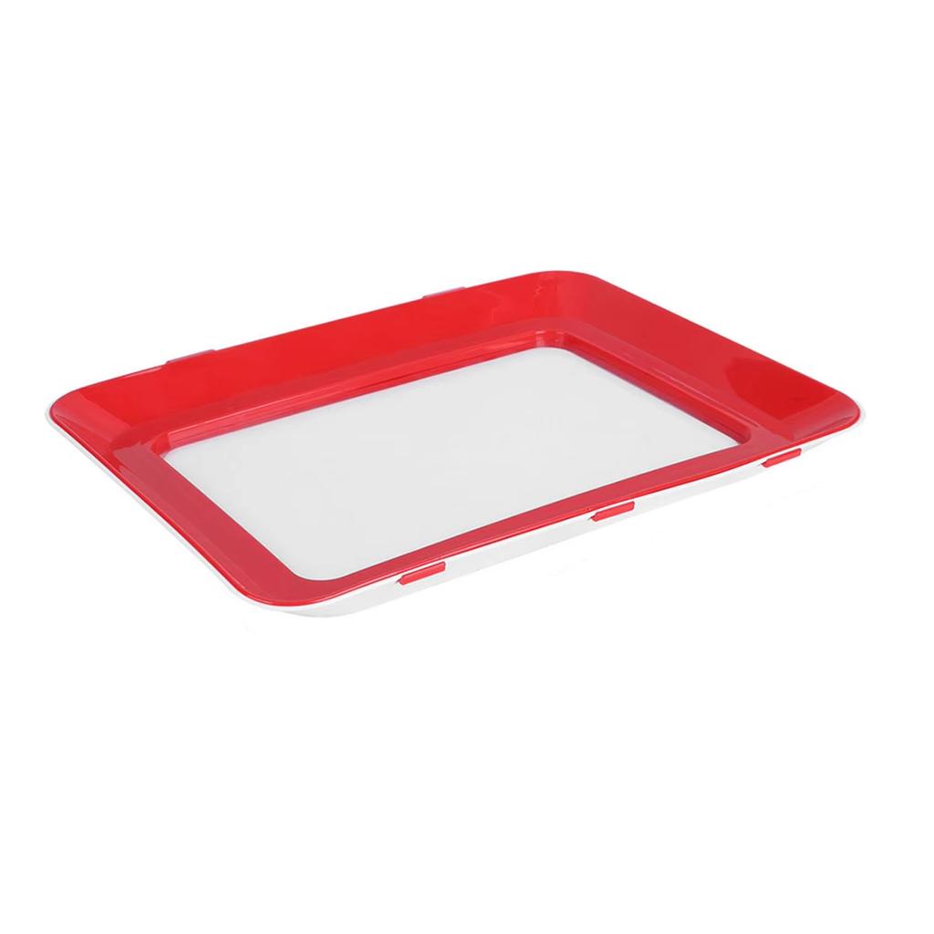 Creative Food Preservation Tray Reusable Stackable Food Tray Safety Plastic Meat Refrigerator Storage Tray Kitchen Tools