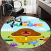 1pc Hey Duggee2 Design Printed Area Round Carpet for Bedroom Living Room Home Decor Rugs Mat Non Slip Mat Rug for Bedside