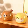 Cartoon Ceramic Mug Couple Cup Household Male and Female Cup High Looking Cute Animal Water Cup Souvenir