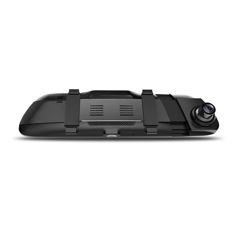 HD Dual Lens Dash Cam with Full-Screen Rearview Mirror for Front and Rear Recording
