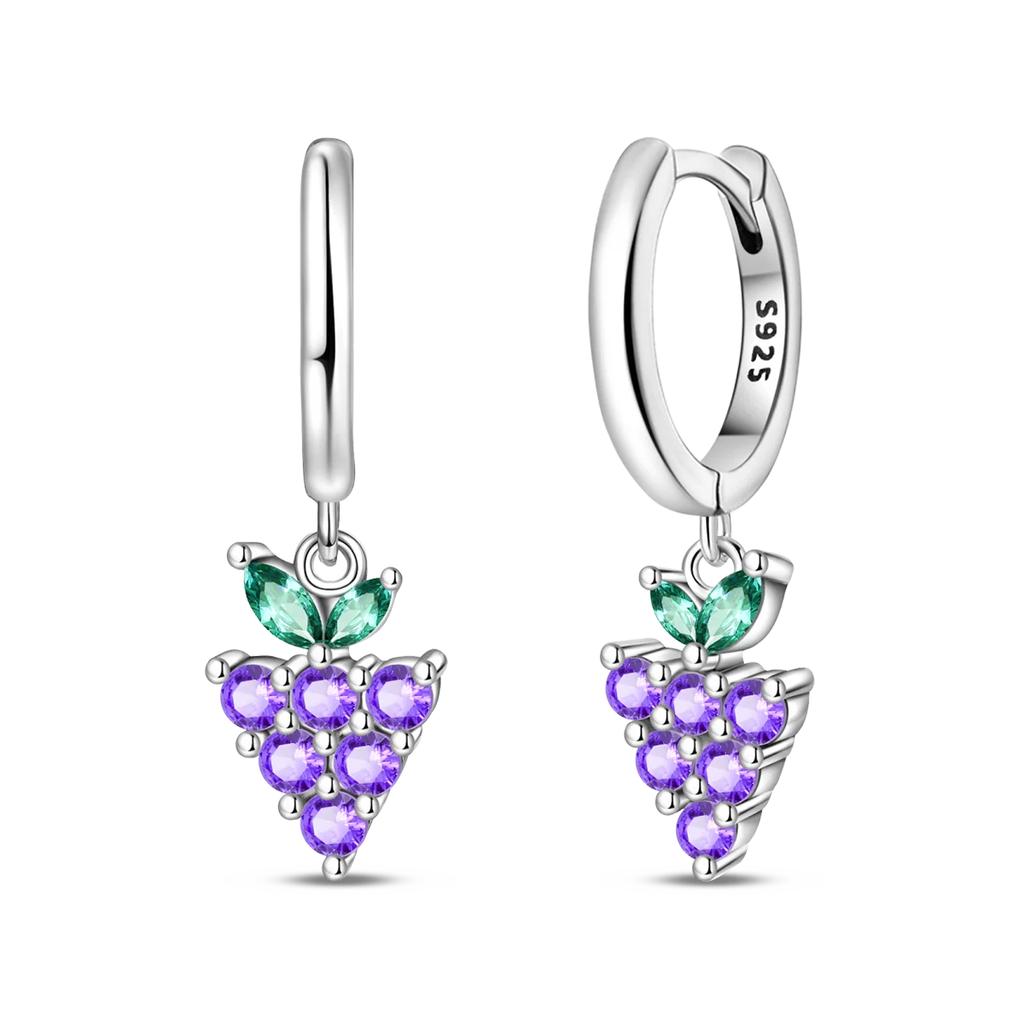 Original 925 Silver Simple Starry Moon Night Zircon Earrings for Women Trending Fashion Jewelry Birthday Gift New In