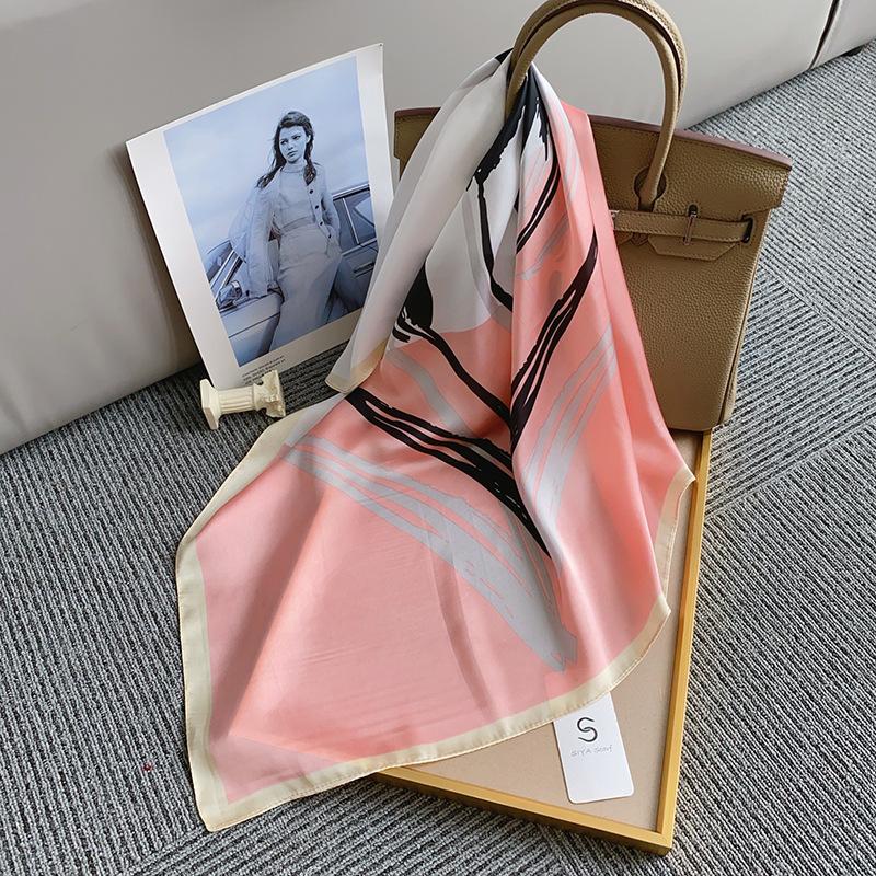 

Маленький свежий литературный стиль мода 70 квадратный платок городская красота профессиональная одежда с темпераментом элегантный платок 70*70