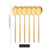 6Pcs Wstern Gold Matte Cutlery Set Stainless Steel Dinnerware Flatware Kitchen Home Dessert Fork Spoon Knife Set Tableware Set