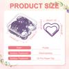 20Pcs Heart Shape Metal Paper Clips Binder Clip Mini Bookmark Book Binding Note Decor Stationery School Office Binding Supplies
