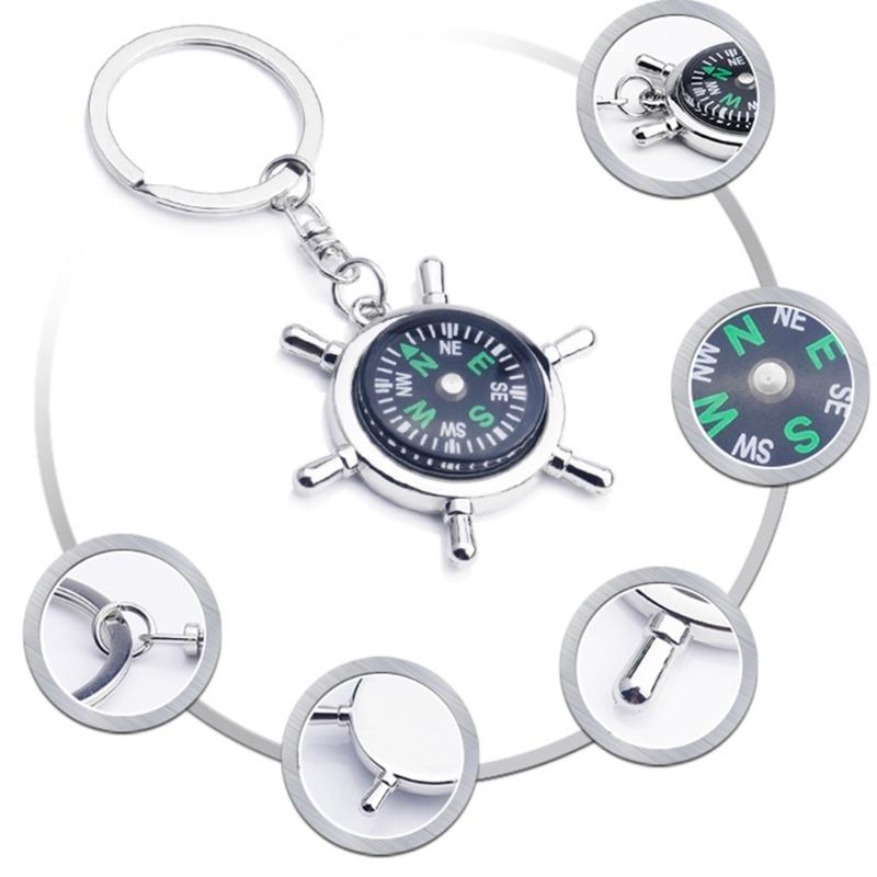 Professional Clear Compasses Camping Hiking Survival Tool Watertight Keychains Compasses Pocket Navigation Compasses