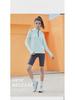 Men's and Women's Quick-Dry Cationic Running Jackets: Loose Fit, Stand-Up Collar, Long-Sleeve T-Shirts.