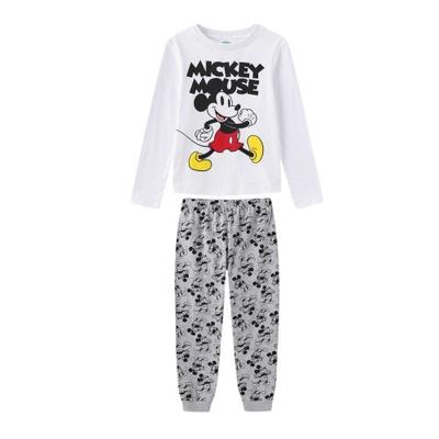 Conjunto de Pijama Ajustado de Algodón Cepillado de Mickey Mouse para Niños