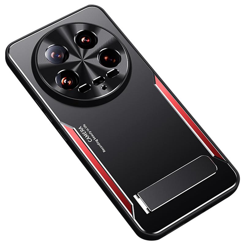 For Xiaomi 14 Ultra Case Kickstand Aluminum Alloy+TPU Hybrid Phone Cover Protector