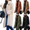 Women's Fur Coat Long Solid Color Winter Shaggy Coat