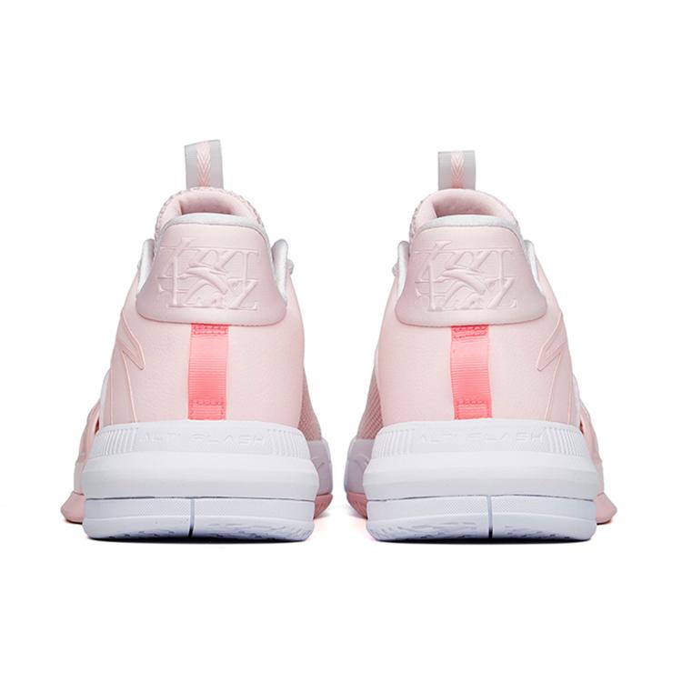 New Anta Craze 1 Anti Slip Wear Resistant Mid Top Performance Basketball Shoes Men's Pink White 112221618-5