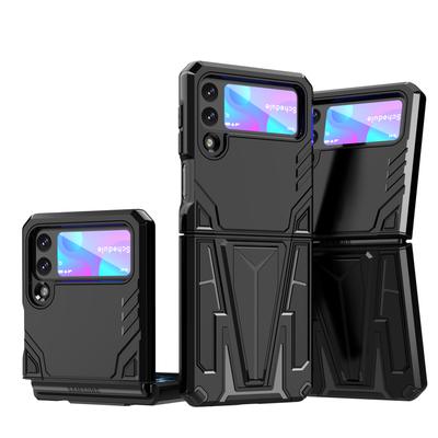 Anti -Shock Stand Holder Phone Case For Samsung Galaxy Z Flip 3 Flip4 Flip 4 5g Flip3 Magnetic Dual Layer Protection Cover Coque