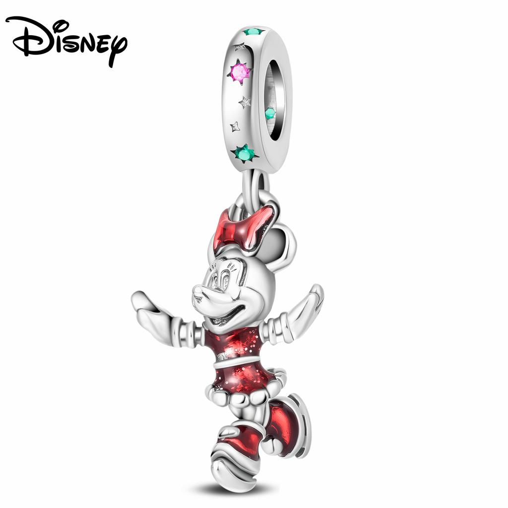 Disney 925 Silver Red Spider Ratatouille Charms Bead Earrings Bracelet Fit Original Bracelets DIY Birthday Jewelry Gift