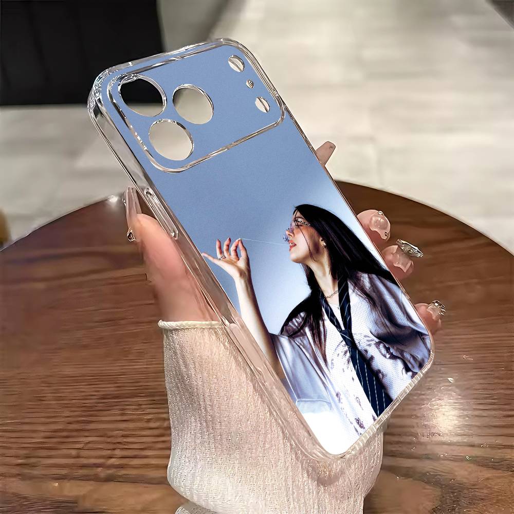 

Singer B-Billie Eilish Phone Case For iPhone 17 16 15 14 13 12 11 Mini Pro Max Plus Transparent Cover iPhone14Pro