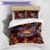 Set Lenzuola Stampato West Ham United Football 3 Pezzi, Comodo Set Copripiumino per Camera da Letto Amico della Pelle