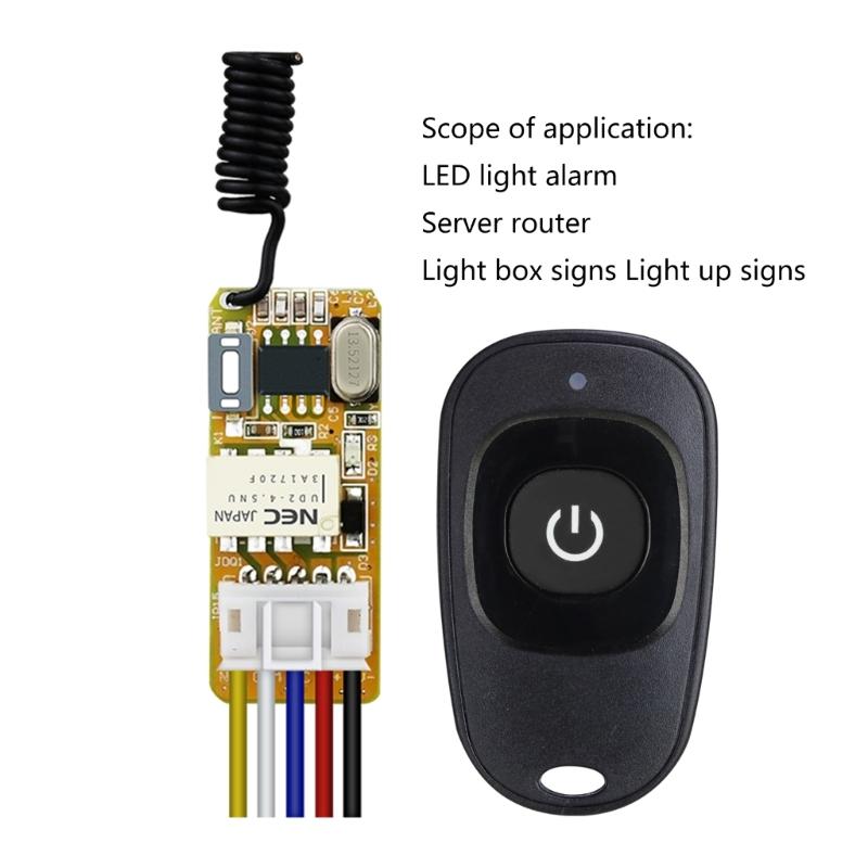 Kabelloses Fernschalter-Modul für kleine Schreibtischlampen, Router, Kameras Starke Störfestigkeit