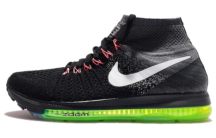 Nike Zoom All Out Flyknit Black White Volt Women s 845361-002 42