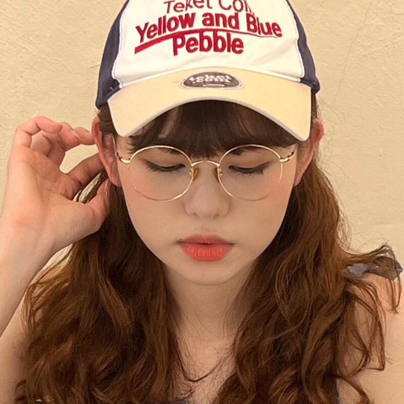 SBKA Bicbis-C03 Gold Rim Glasses Frame (Blue Light Blocking)