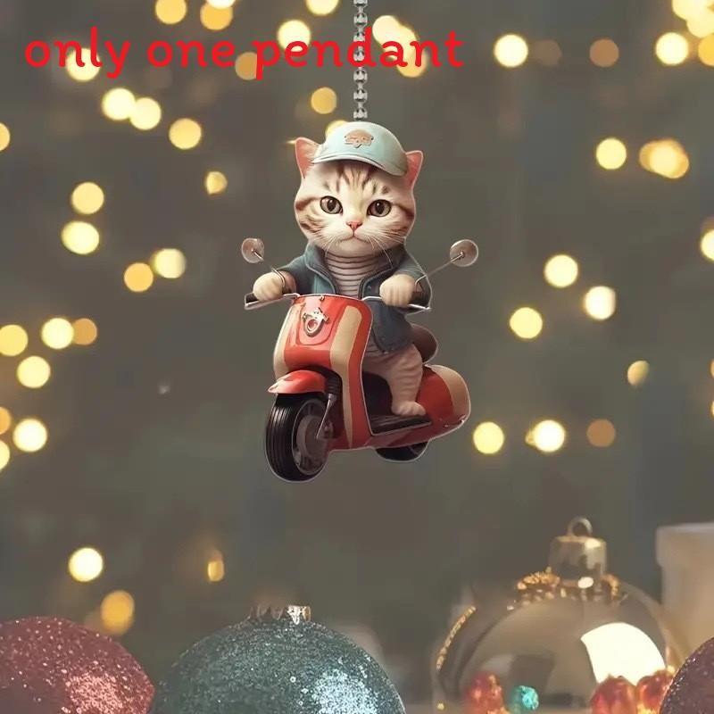 Kungfu Car Acrylic Pendant With Hanging Design For Automotive Interior Decor