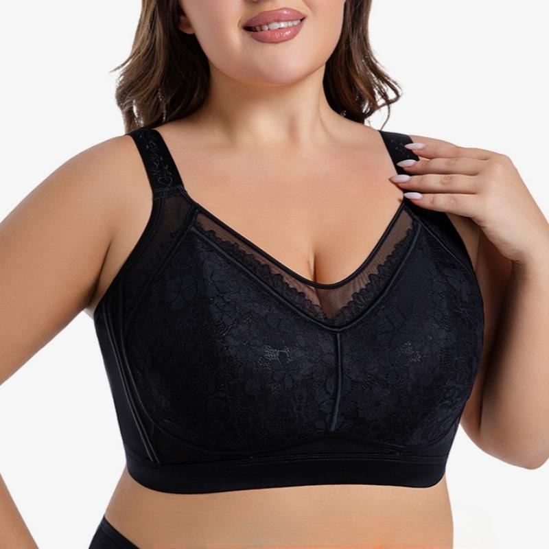 Ultradünne und bequeme BHs für große Brüste, die sie kleiner aussehen lassen. Vollschalen-BHs mit Raffung und Anti-Hänge-Effekt in Übergröße