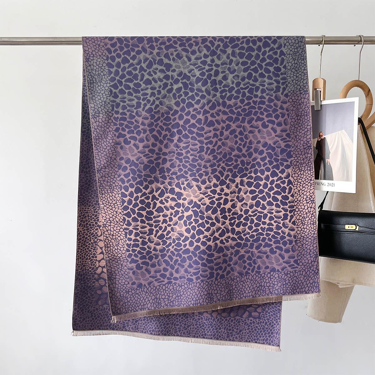 

Luxury Cashmere Women Leopard Print Scarf Winter Warm Shawl And Wrap Bandana Pashmina Female Foulard Square Thick Blanket One Size