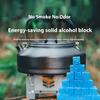 Solid Alcohol Wax, Eco-Friendly Smokeless Burner Block, Portable Heating Source for Indoor Gatherings, Outdoor Camping, and Field Cooking
