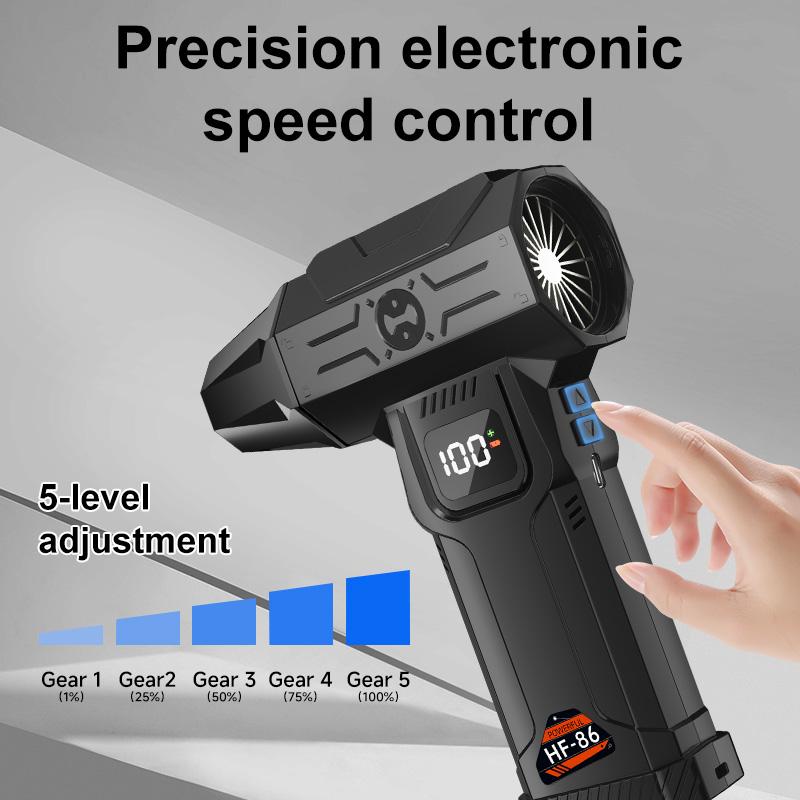 2026 New HFX-05 Powerful Turbo Fan, 700g Shock Pressure Brushless Motor, Portable Vacuum Cleaner, Cordless Compressed Air Dust Collector