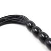 Adult Short Handle Mini Rubber Leather Whip - Fun Flirting Toy for Couples