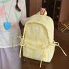 Schoolbag1011 summer new plaid bow backpack female student schoolbag large capacity casual backpack girl heart