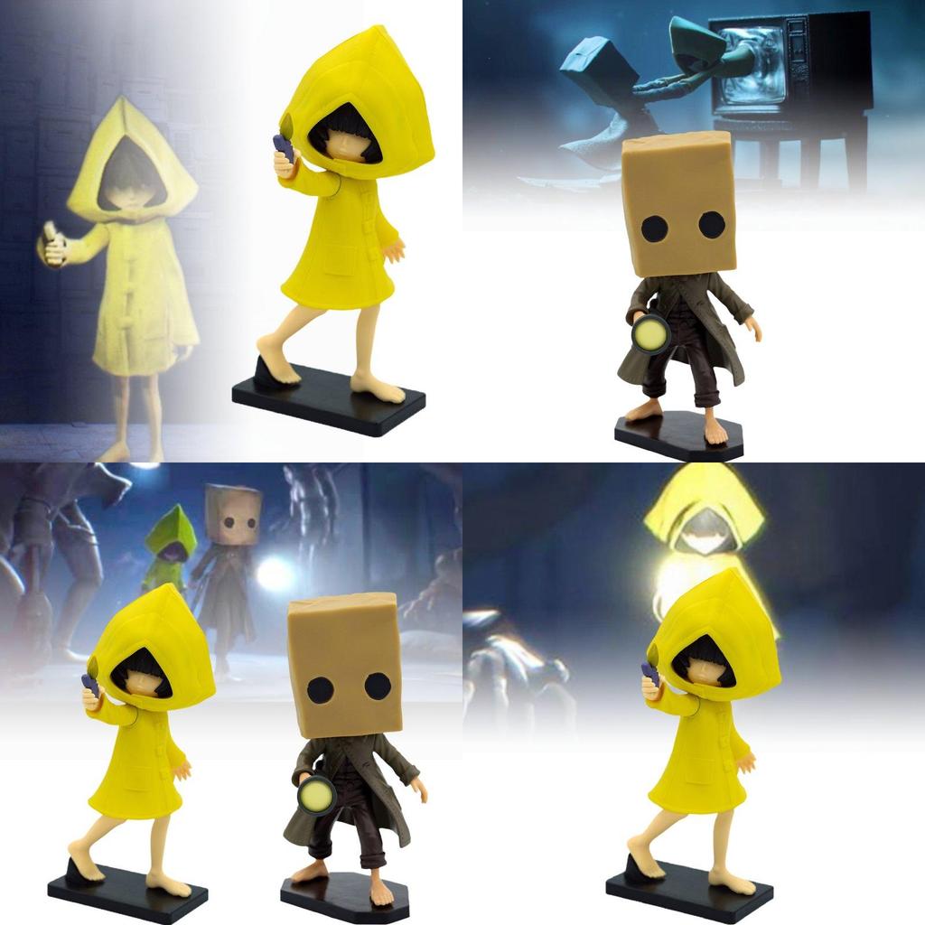 Atemberaubende Little Nightmares Sechs und Mono Actionfiguren PVC Sammlerstücke für Halloween