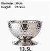 304 stainless steel Deer Head ear GOLD SILVER big ICE BUCKET BOWL CHAMPAGNE Large champagne bar bucket beer bucket basin