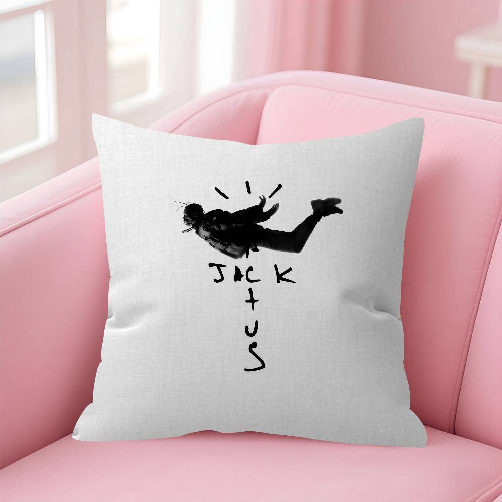 Rapper T-Travis Anime S-Scott Cushion Cover Decorative Pillow Sofa Home Decor Case Pillow Cases