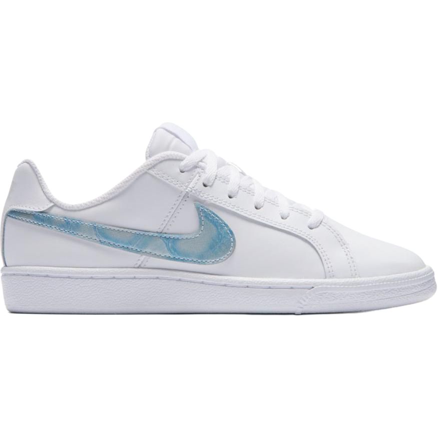 Nike Court Royale Versatile Comfortable Non-Slip Durable Low-Top Kids Skate Shoes Kids Sneakers White Blue 833654-100