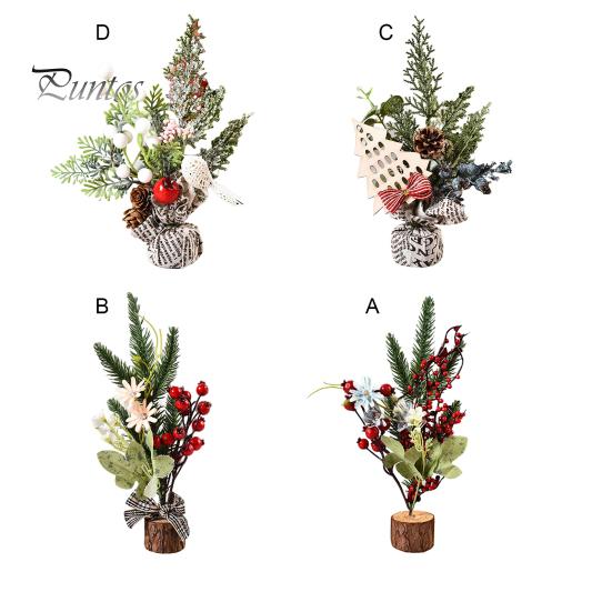 25 mini vánočních stromků Pevná základna Větev borovice Různé styly Party dekorace Roztomilá vánoční dekorace Foto rekvizity