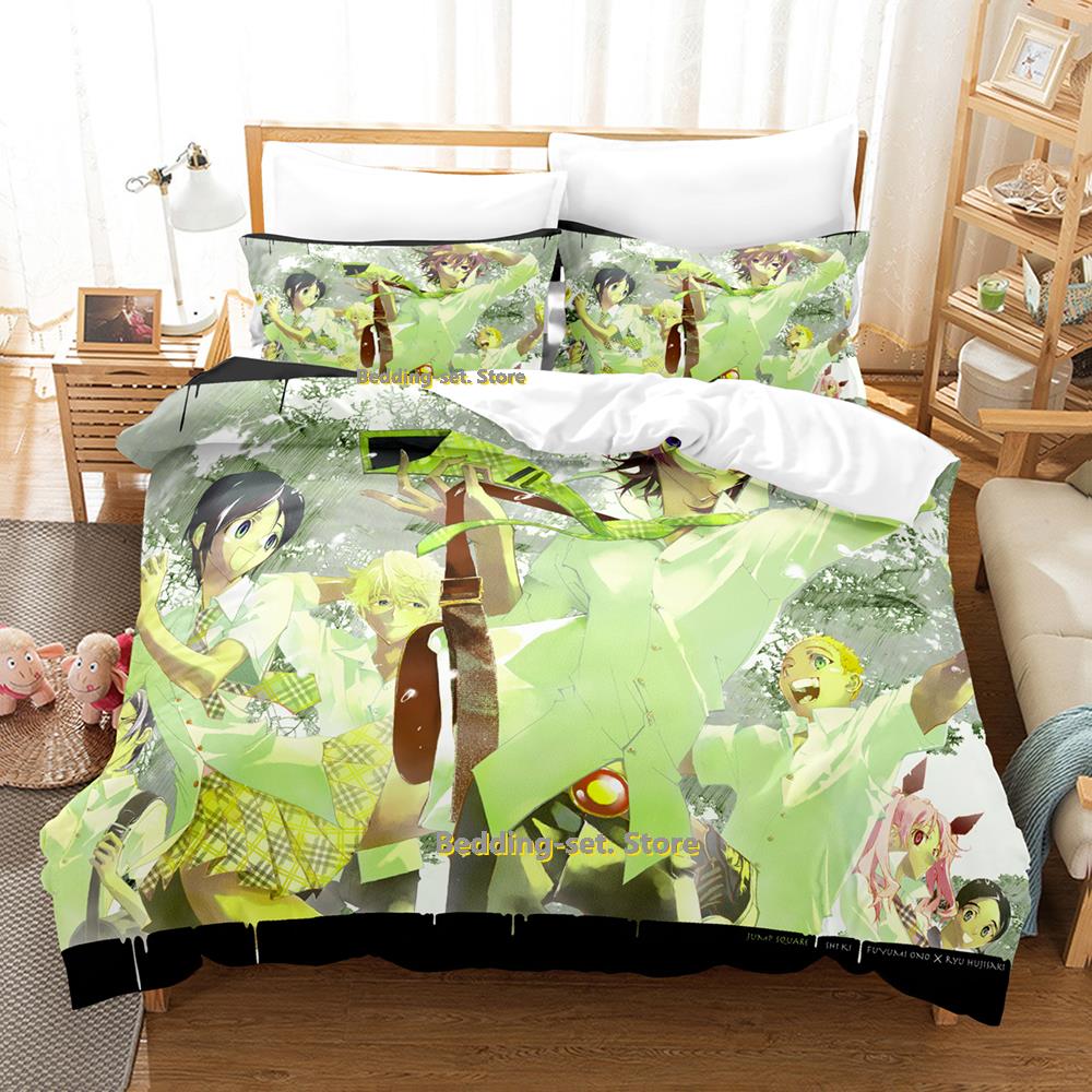 Comforter New Shiki Bedding Set Single Twin Full Queen King Size Bed Set Adult Kid Bedroom Three-Piece Suits Personality Anime Bed Sh