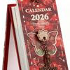 2026 Oil Painting Desk Calendar 365 Days Artwork with Stand Monthly Art Calendar for Home Office Desk Decor, Daily Planner