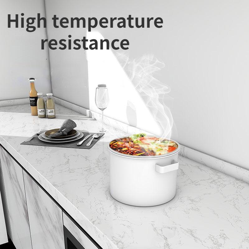 Wall Adhesive Wallpaper for Kitchen Marble Pattern Oil-proof Stickers Kitchen Stove PVC Wallpaper Home Decor Waterproof Film