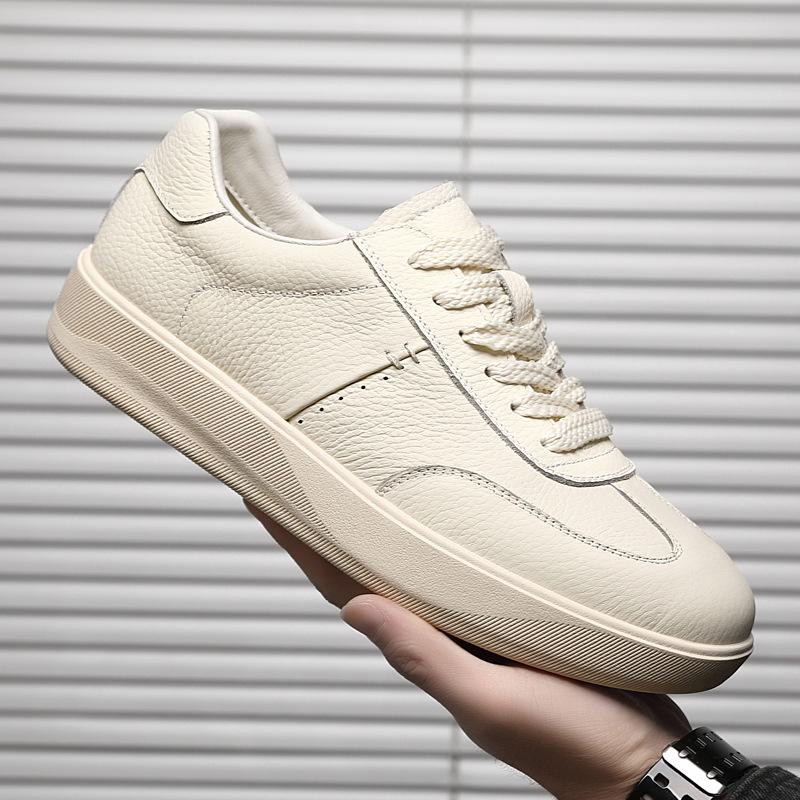 Fashion Fashion New Men's Luxury Designer Genuine Leather Platform Shoes Male Causal Flats Moccasins Walking Sneakers Zapatos Hombre