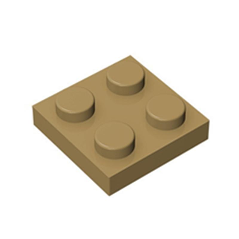 80pcs Plate 2x2 Dots Muilt-Colored Compatible with 3022 94148 Self-Locking Bricks Building Blocks Toys Accessories