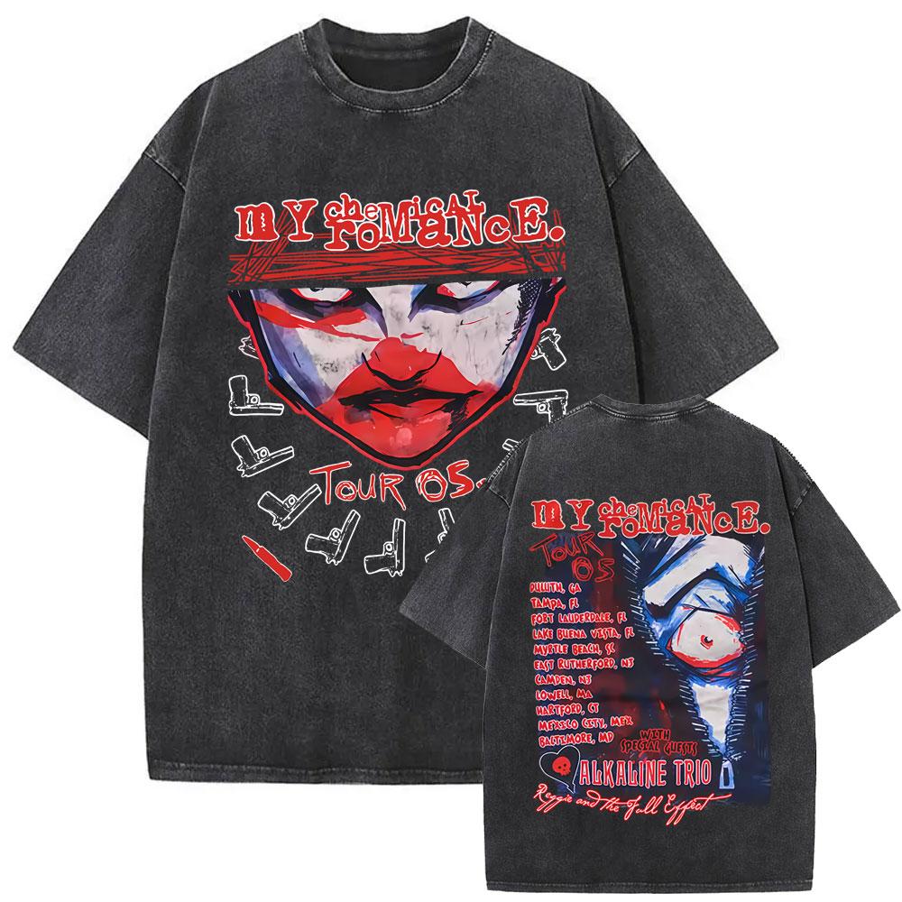 

Washed Vintage My Chemical Romance Tshirt The Black Parade Album Graphic Tshirts Men Women Punk Emo Rock Oversized T Shirts S