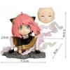SPY×FAMILY Anya Forger as One Piece Luffy Gear Two Anime Action Figure Toys 10cm