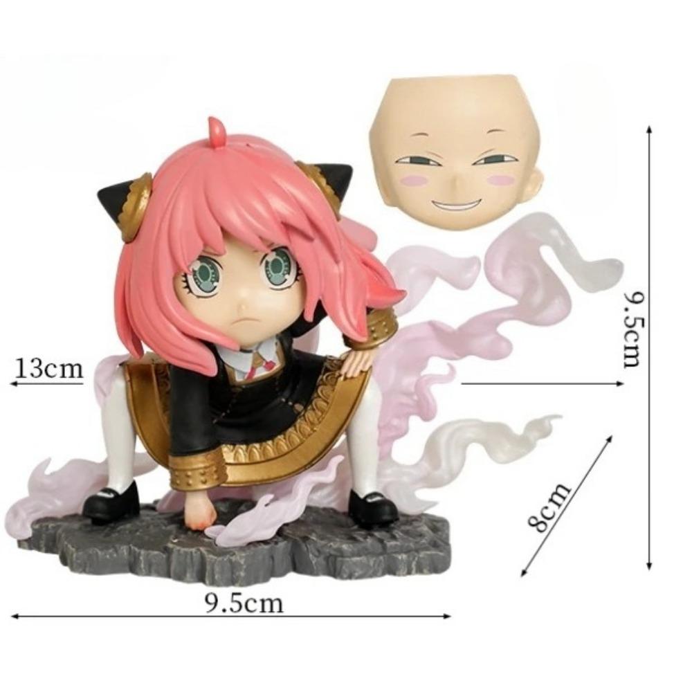 SPY×FAMILY Anya Forger as One Piece Luffy Gear Two Anime Action Figure Toys 10cm