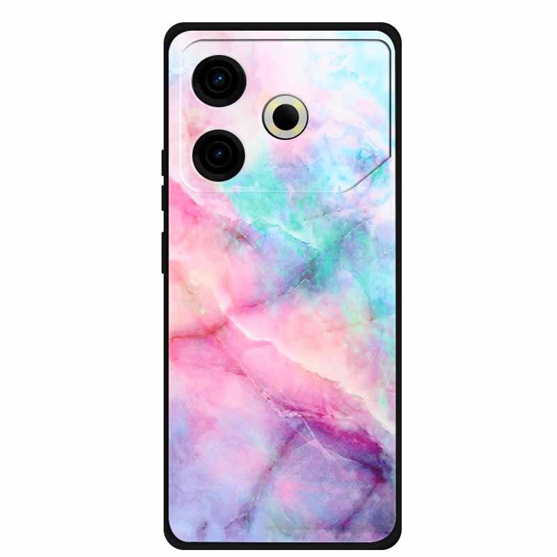 Phone Case For Tecno Pova6 Neo TPU Back Coque for Pova 6 Neo Marble Colour Soft Cover Protective Funda Luxury Silicone Shell