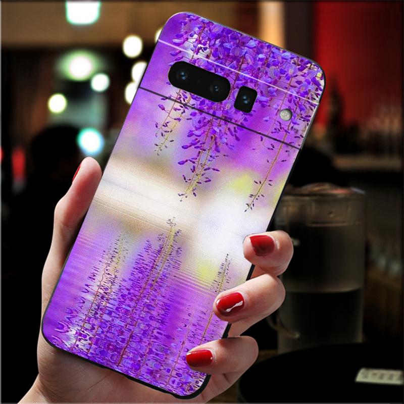 Phone Case For Google Pixel 10 9 Pro XL 9A 8 7 6 Pro Pixel 8A 7A 6A Pixel 8 7 6 5 Infinity On Purple Art