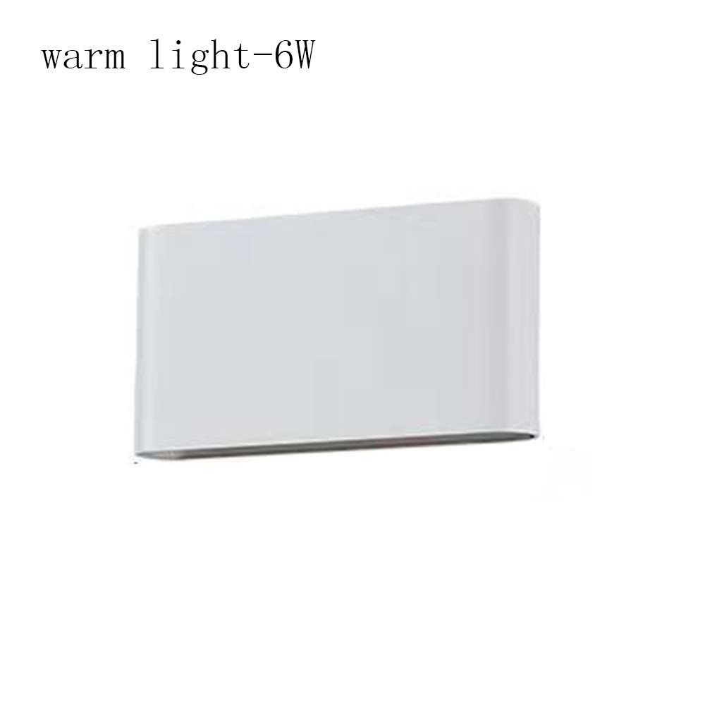 

Night Light Wall Lamp Square Reading Lamp Bedroom Decoration Bedside Lamp Restaurant White-Warm White-6W