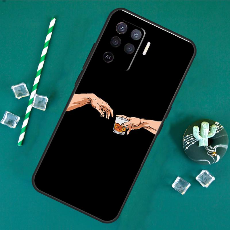 

Cigar and Whiskey Case For Oppo A17 A15 A40 A60 A80 A16 A76 A96 A18 A38 A58 A78 A98 A91 A57 A74 A94 A54S Cover OPPO A15