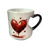 Heart-shaped Ceramic Mug